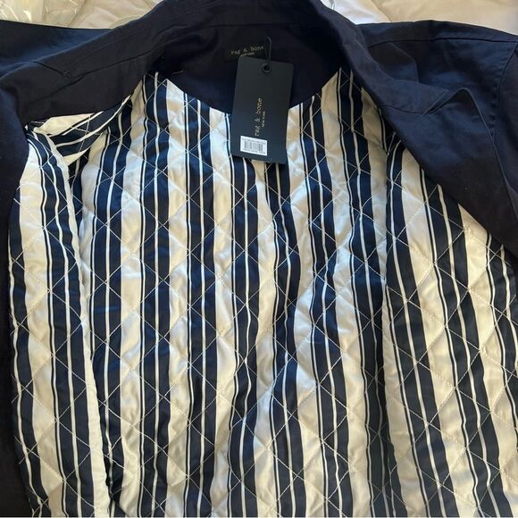 Rag & Bone Jessie Shirt Jacket in Navy Large NEW MSRP $525 - Picture 9 of 10